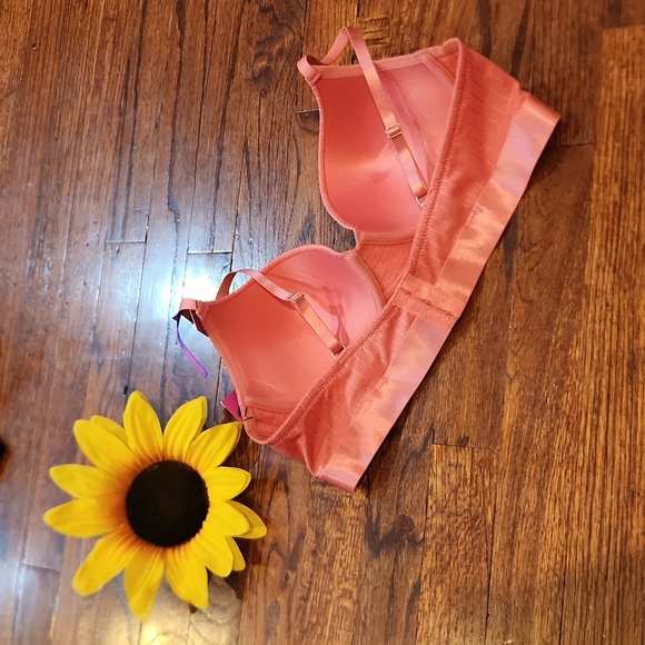 Orange Ribbed Bra - Picture 6 of 9